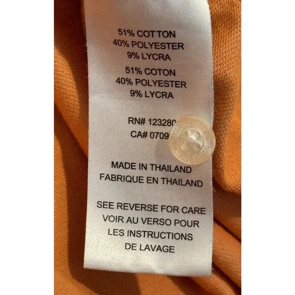 Travis Mathew Mens Short Sleeve Polo Shirt XL Orange Golf Stretch Cotton Blend - Picture 15 of 16